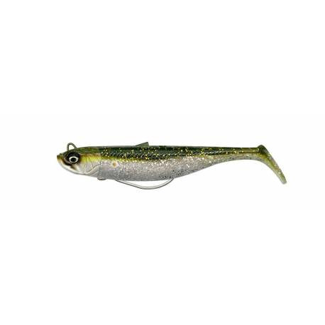 Shad SAVAGE GEAR Minnow WL, 12.5cm, 28g, culoare GREEN SILVER, 2+1 buc/plic