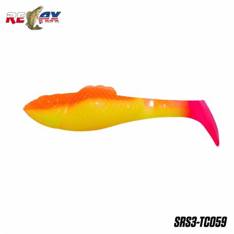 Naluci RELAX Super Fish Shad 3" Tricolor, 7.5cm, 6g, culoare TC059, 10 buc/plic