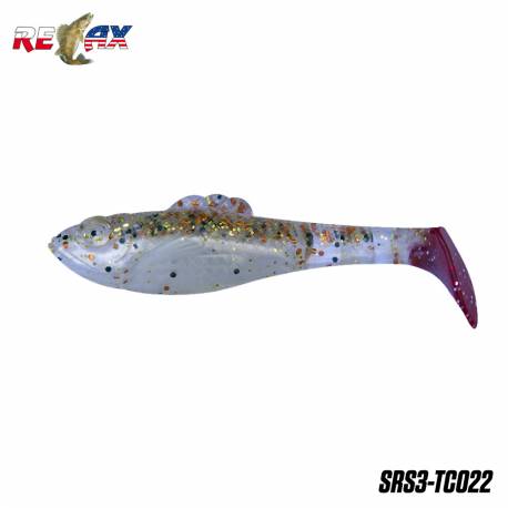 Naluci RELAX Super Fish Shad 3" Tricolor, 7.5cm, 6g, culoare TC022, 10 buc/plic