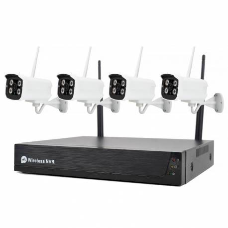 Kit supraveghere video PNI House WiFi502T cu 4 camere 2MP 1080P, control de la distata