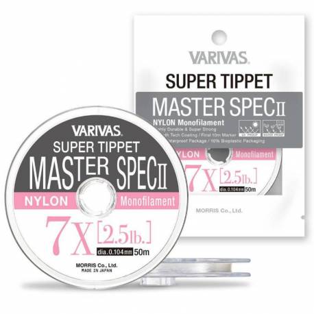 Leader fly VARIVAS Super Tippet Master Spec II Nylon 6.5X 50m 0.117mm 3.3lb