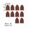 Set tamburi conici PROXXON, din corindon, 9x13mm, GR80 si GR150