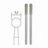 Set biax-uri diamantate PROXXON 3.2mm, 2 bucati