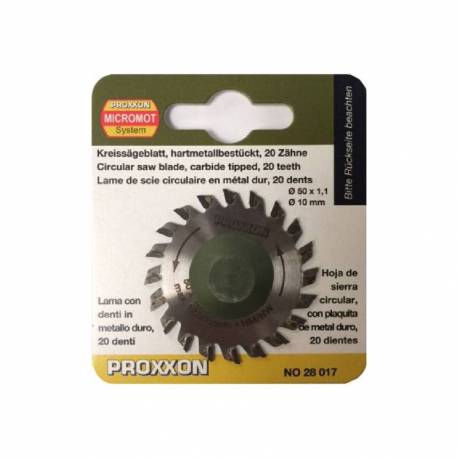 Disc debitor cu dinti din tungsten PROXXON, 50mm, 20 dinti