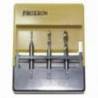 Set 3 freze tungsten 1-2-3mm PROXXON MICROMOT 27116, ax 3mm