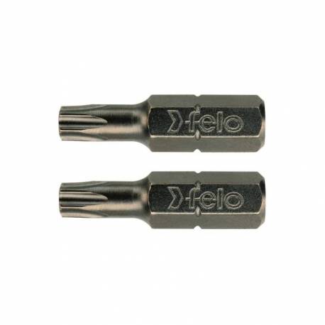 Set 2 biti Industriali profil Torx FELO, C6.3, TX8, 25mm