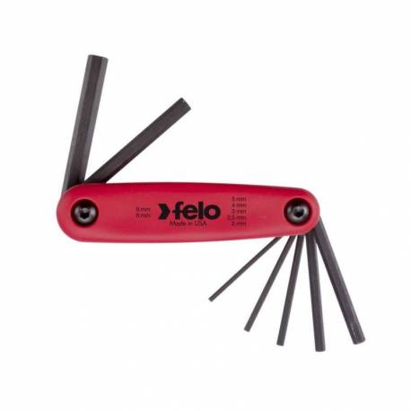 Set 7 chei L HEX de buzunar FELO Hx2.0 - Hx8.0mm