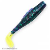 Shad Z-MAN MinnowZ 3", 7.6cm, culoare Purple / Chartreuse Tail, 6 buc./punga