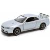 Macheta auto NISSAN Skyline GT-R (R34) V Spec II (1989) 1:36 argintiu