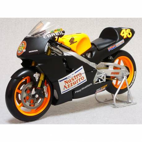 Macheta auto HONDA NSR 500, Valentino Rossi, GP 500 (2000) 1:12 negru-orange Minichamps