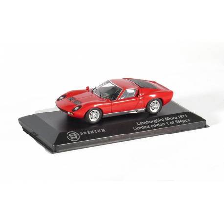 Macheta auto LAMBORGHINI MIURA (1971) 1:43 rosu-argintiu Triple9 Collection