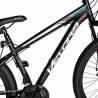 Bicicleta MTB-HT VELORS Challange CSV26/10A, roti 26 inch, 21 viteze, negru cu design albastru/rosu