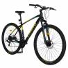 Bicicleta MTB-HT CARPAT CSC27/57C, 21 viteze, roti 27.5 Inch, negru cu design galben/albastru