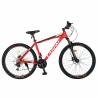 Bicicleta MTB-HT CARPAT ACURA CSC27/99H, 21 viteze, roti 27.5 Inch, frane hidraulice, rosu/negru/alb