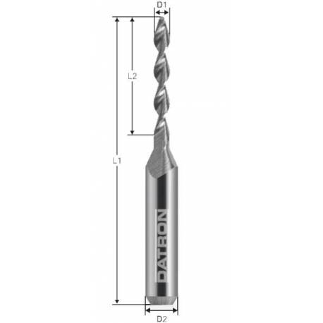 Burghiu de carbura DATRON 0068233L, 3.3x6.0mm