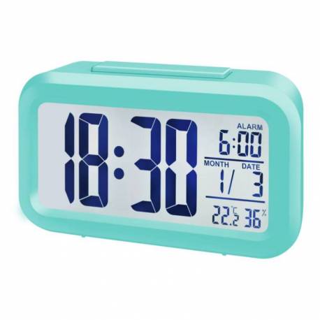 Statie meteo BRESSER MyTime Duo 8010016, termometru, higrometru, alarma, turqoise