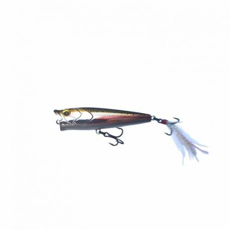 Vobler MUSTAS Burpy Popper, 6.5cm, 6.3g, culoare Rainbow