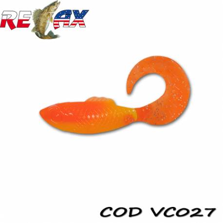 Naluci RELAX Super Fish Twister Tail 3'' TC, 7.5cm, culoare VC027, 10buc/plic