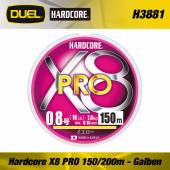 Fir textil DUEL Hardcore X8 Pro Yellow, 150m, 0.6, 5.8Kg (0.13mm)