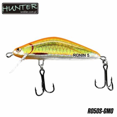 Vobler HUNTER Ronin 5cm, 4g, Sinking, culoare Gold Metal Orange