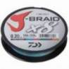 Fir textil DAIWA J-Braid x8, Multicolor, 0.28mm, 26.5kg, 300m