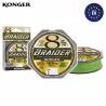 Fir textil KONGER Braider x8 Fluo Green, 0.06mm / 150m