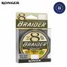 Fir textil KONGER Braider x8 Fluo Green, 0.06mm / 150m