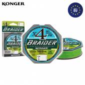 Fir textil KONGER Braider x4 Fluo Green 0.06mm / 150m