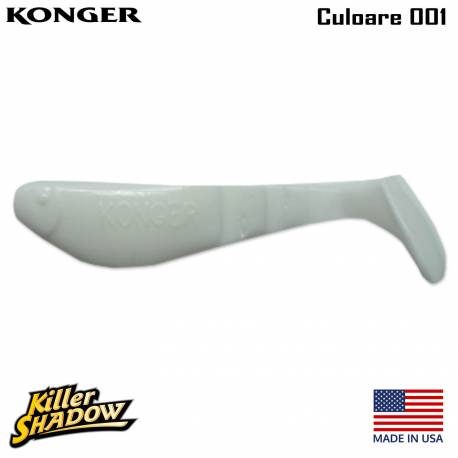 Shad KONGER Killer Shadow, 11cm, 13.5g, culoare 001 (5buc/plic)