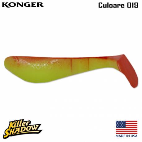 Shad KONGER Killer Shadow, 11cm, 13.5g, culoare 019 (5buc/plic)