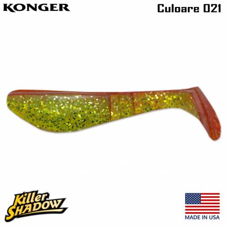 Shad KONGER Killer Shadow, 7.5cm, culoare 021 (5buc/plic)