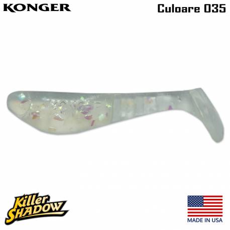 Shad KONGER Killer Shadow, 7.5cm, culoare 035 (5buc/plic)