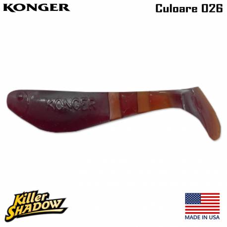 Shad KONGER Killer Shadow, 7.5cm, culoare 026 (5buc/plic)