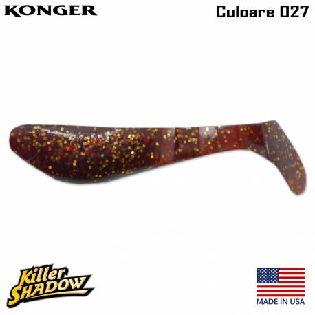 Shad KONGER Killer Shadow, 7.5cm, culoare 027 (5buc/plic)