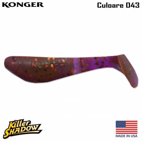 Shad KONGER Killer Shadow, 5.5cm, culoare 043 (5buc/plic)