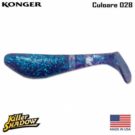 Shad KONGER Killer Shadow, 5.5cm, culoare 028 (5buc/plic)