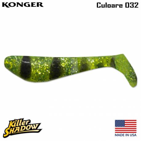 Shad KONGER Killer Shadow, 5.5cm, culoare 032 (5buc/plic)