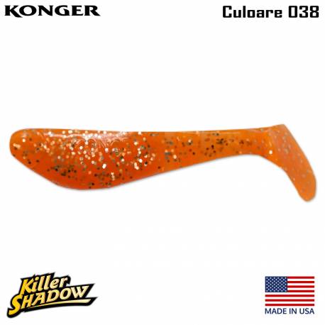 Shad KONGER Killer Shadow, 5.5cm, culoare 038 (5buc/plic)