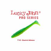 Naluci LUCKY JOHN Tioga Fat 4.5", culoare T18 Electric Minnow, 4buc/plic