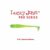 Shad LUCKY JOHN Tioga 3.4'', 8.6cm, culoare T18 Electric Minnow, 6buc/plic