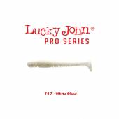 Shad LUCKY JOHN Tioga 3.4'', 8.6cm, culoare T46 Natural Pro-Blue, 6buc/plic