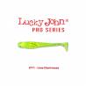 Shad LUCKY JOHN Tioga 3.4'', 8.6cm, culoare 071 Lime Chartreuse, 6buc/plic