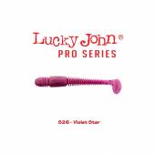 Shad LUCKY JOHN Tioga 3.4'', 8.6cm, culoare T26 Orange Chart, 6buc/plic