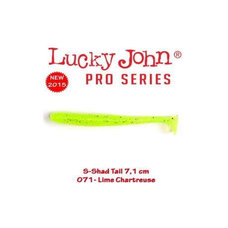 LucNaluci LUCKY JOHN S-Shad Tail 2.8", 7.1cm, culoare 071, 7buc/plic