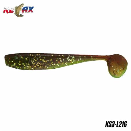 Naluci RELAX King Shad 7.5cm Laminated, culoare L216, 10buc/plic