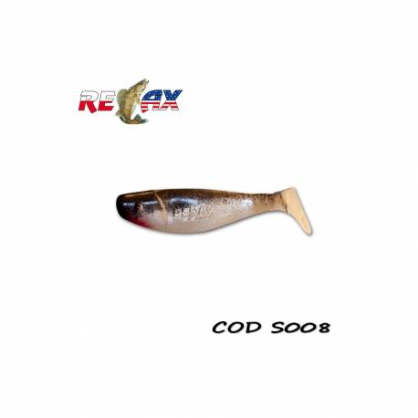 Shad RELAX Jankes 3" Standard, 7.5cm, culoare S008, 10buc/plic