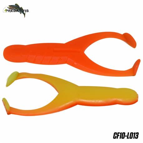 Broasca 4PREDATORS Crazy Frog 10cm, culoare L013, 2buc/plic