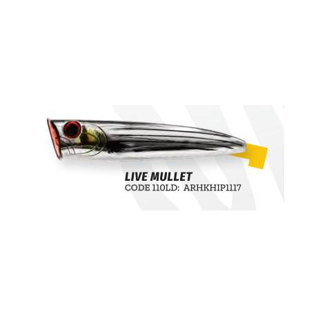 Popper HERAKLES Pop-Ey 90, 9cm, 19.5g, culoare Live Mullet