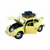 Macheta auto VOLKSWAGEN Beetle Camping (1967) 1:18 galben