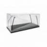 Vitrina expunere acril-plastic cu LED 1:18 baza neagra